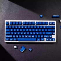 Marble 104+38 SA Profile PBT Doubleshot Crystal Keycaps Set for MX Keyboard White / Cyan / Blue / Green